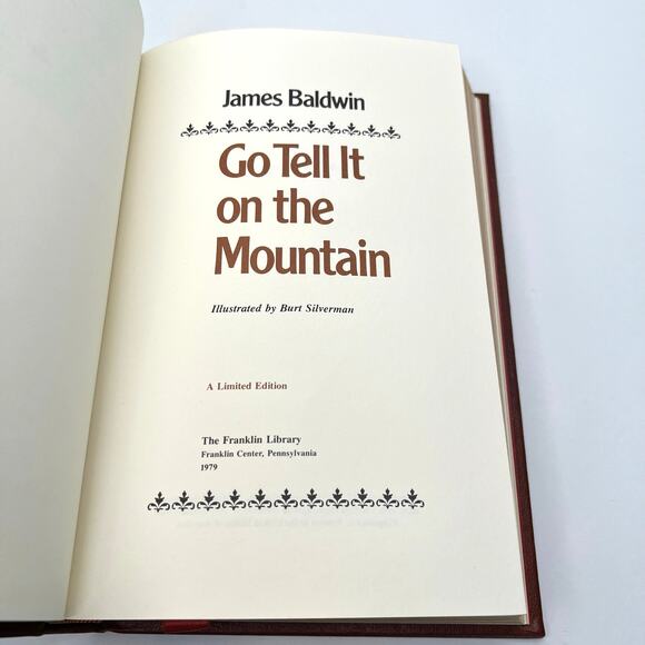 SIGNED Go Tell It On the Mountain by James Baldwin , Franklin Library - Picture 11 of 13